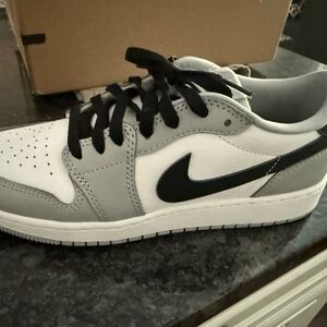 Nike Air Jordan Low Grey and White Sneakers